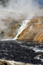 Tributary from Grand Prismatic into the Firehole river Royalty Free Stock Photo