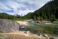 Tributary of the Payette River in Grandjean Idaho, at the Sacajawea Hot Springs Royalty Free Stock Photo