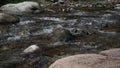 Passirio river with flowing water in Lana - Italy