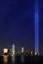 Tribute in Light 9/11 Manhattan 2013 Royalty Free Stock Photo