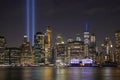 Tribute of Light, Manhattan, NYC Royalty Free Stock Photo