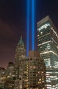 Tribute in Light - New York City Royalty Free Stock Photo