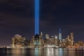 Tribute in Light - September 11 Royalty Free Stock Photo