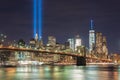 Tribute in Light - September 11 Royalty Free Stock Photo