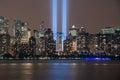 Tribute In Light World Trade Center WTC NYC New York City Royalty Free Stock Photo