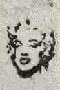 Tribute of Marilyn Monroe in a street of Granada.