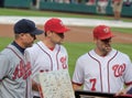 Tribute at Nationals Park to Atlanta Braves Player Chipper Jones Royalty Free Stock Photo