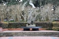A tribute to Florence Martus, the Waving Girl statue, in Savannah, Georgia