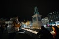 Tributes being laid out after the Paris attacks Paris attacks af Royalty Free Stock Photo