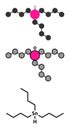 Tributyltin hydride molecule. Organotin reagent, used in organic synthesis