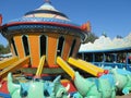 TriceraTop Spin ride at Disney`s Animal Kingdom Park, near Orlando, Florida Royalty Free Stock Photo