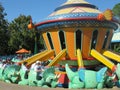 TriceraTop Spin ride at Disney`s Animal Kingdom Park, near Orlando, Florida Royalty Free Stock Photo