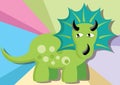triceratop. Vector illustration decorative design Royalty Free Stock Photo