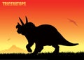 Triceratops background