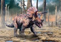 Triceratops 3D illustration