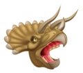 Triceratops Dinosaur Head Royalty Free Stock Photo