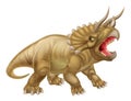 Triceratops Dinosaur Illustration Royalty Free Stock Photo