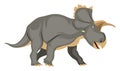 Triceratops, illustration, vector Royalty Free Stock Photo