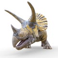 Triceratops profile picture id on white background