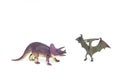 Triceratops and Pterosaur dinosaur toy