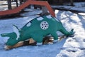 Triceratops Sculpture in Downtown Drumheller