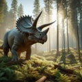 Triceratops: a dinosaur with three horns