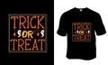 Trick or treat t-shirt design.