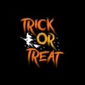 Trick or treat Halloween t-shirt design, Halloween Typographic t-shirt design.