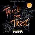 Trick or treat. Happy Halloween party design Royalty Free Stock Photo