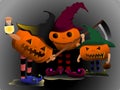 Trick or treat with pumpkins Royalty Free Stock Photo