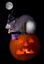 Trick or treat rat Royalty Free Stock Photo