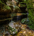 Trickling waterfall Royalty Free Stock Photo