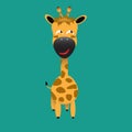 Tricky giraffe cartoon character