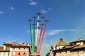 The tricolor arrows in Trento for the sport festival