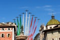 The tricolor arrows in Trento for the sport festival