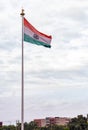 Tricolor flag of India a proud moment for every Indian. Indian freedom fight concept Royalty Free Stock Photo