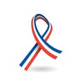 National tricolor ribbon of France