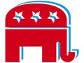 Tricolor Symbol of USA Republican Party