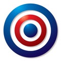 Tricolor target Royalty Free Stock Photo