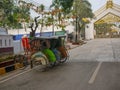 Tricycle becak in Cianjur, West Java, Indonesia.