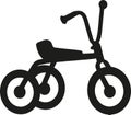 Tricycle icon vector