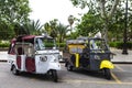 Tricycle of the Piaggio brand in Palermo, Sicily, Italy Royalty Free Stock Photo