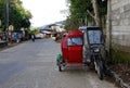 Tricycle on the street in Ifugao, Philippines