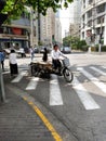 Tricycle on the street of Shanghai.