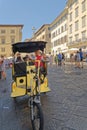 Tricycle taxi, florence, italy Royalty Free Stock Photo