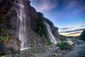 Trident Falls near Franz Josef Glacier South Island in New Zealand Royalty Free Stock Photo