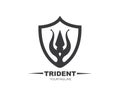 Trident Logo Template vector icon illustration