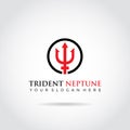 Trident Neptune template logo design