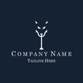 Trident Wolf Logo Royalty Free Stock Photo