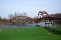 Tridge Three-way Wooden Bridge